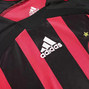 AC Milan Langarm Heimtrikot 06/07 Herren Fan-Version Rot und Schwarz (Retro)