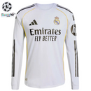 Real Madrid Langarm Heimtrikot mit Patches 25/26 Herren Spieler-Version