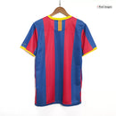 Barcelona Heimtrikot 10/11 Herren Fan-Version Blau und Granat (Retro)