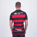 Flamengo Heimtrikot 24/25 Herren Fan-Version Rot und Schwarz mit allen Sponsoren