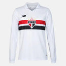 São Paulo Langarm Heimtrikot 24/25 Herren Fantrikot Weiß