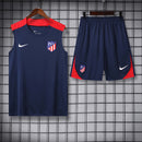 Atletico Madrid Ärmelloses Set 24/25 Trikot und Shorts