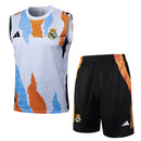 Real Madrid Trainingsset 24/25 Ärmelloses Trikot und Shorts