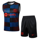 Barcelona Trainingsset 24/25 Ärmelloses Trikot und Shorts