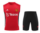Manchester United Ärmelloses Set 24/25 Trikot und Shorts
