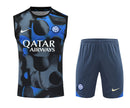 Inter Mailand Trainingsset 24/25 Ärmelloses Trikot und Shorts