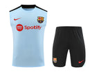 Barcelona Trainingsset 24/25 Ärmelloses Shirt und Shorts