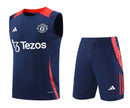 Manchester United Ärmelloses Set 24/25 Trikot und Shorts