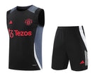 Manchester United Ärmelloses Set 24/25 Trikot und Shorts