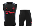 Manchester United Ärmelloses Set 24/25 Trikot und Shorts