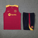 Barcelona Ärmelloses Set 24/25 Trikot und Shorts