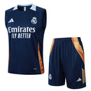 Real Madrid Trainingsset 24/25 Ärmelloses Trikot und Shorts