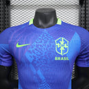 Brasilien Auswärtstrikot 25/26 Herren Spieler-Version Trikot Blau