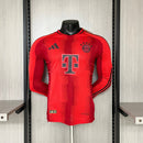 Bayern München Langarmtrikot Heimtrikot 24/25 Herren Spieler-Version Trikot Rot