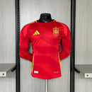 Spanien Langarm Heimtrikot 24/25 Herren Spieler-Version