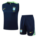 Brasilien Trainingsset 24/25 Ärmelloses Shirt und Shorts
