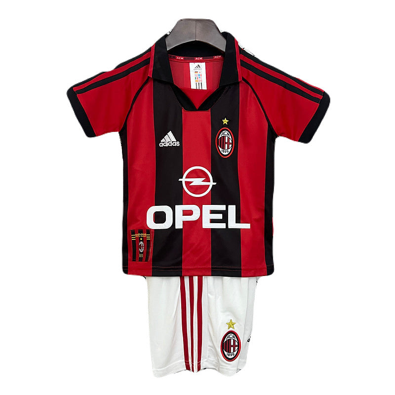 Kinder-Set AC Milan Heimtrikot 98/99 (Retro)