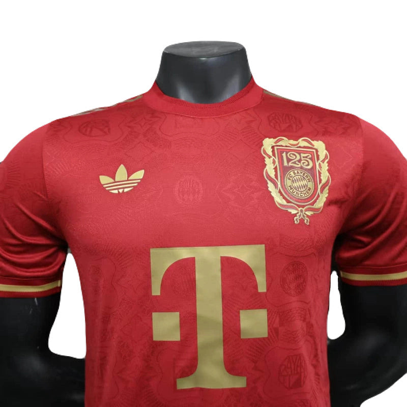 Bayern München 125 Jahre Trikot 25/26 Herren Spieler-Version Rot