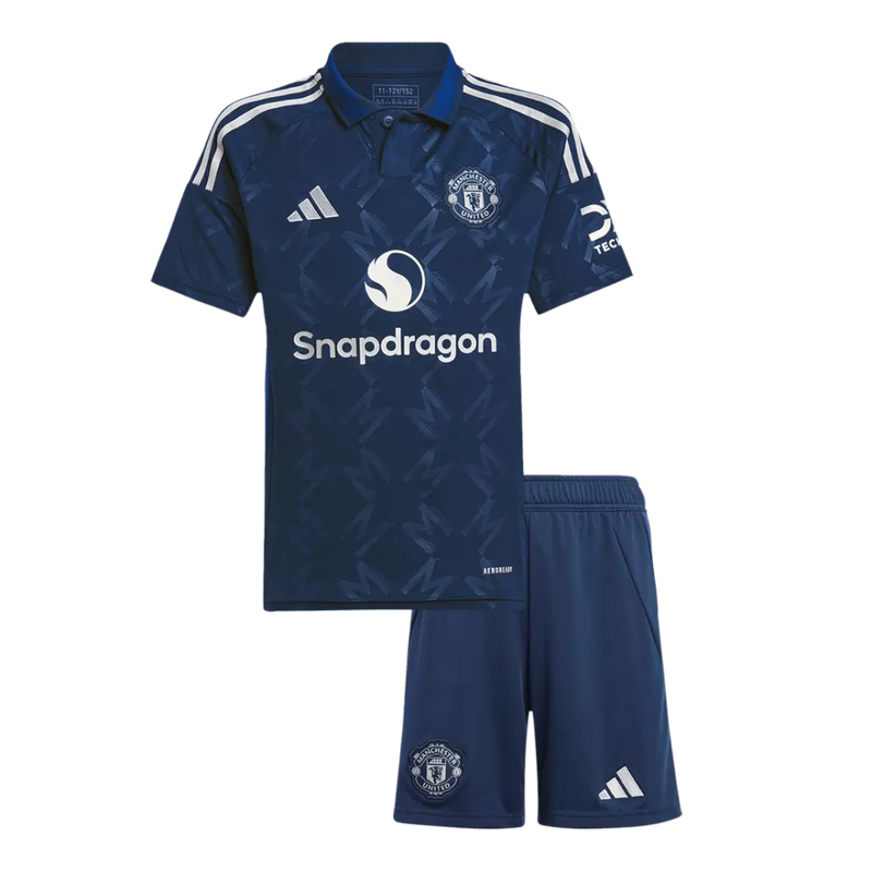 Kinder-Set Manchester United Auswärtstrikot 24/25