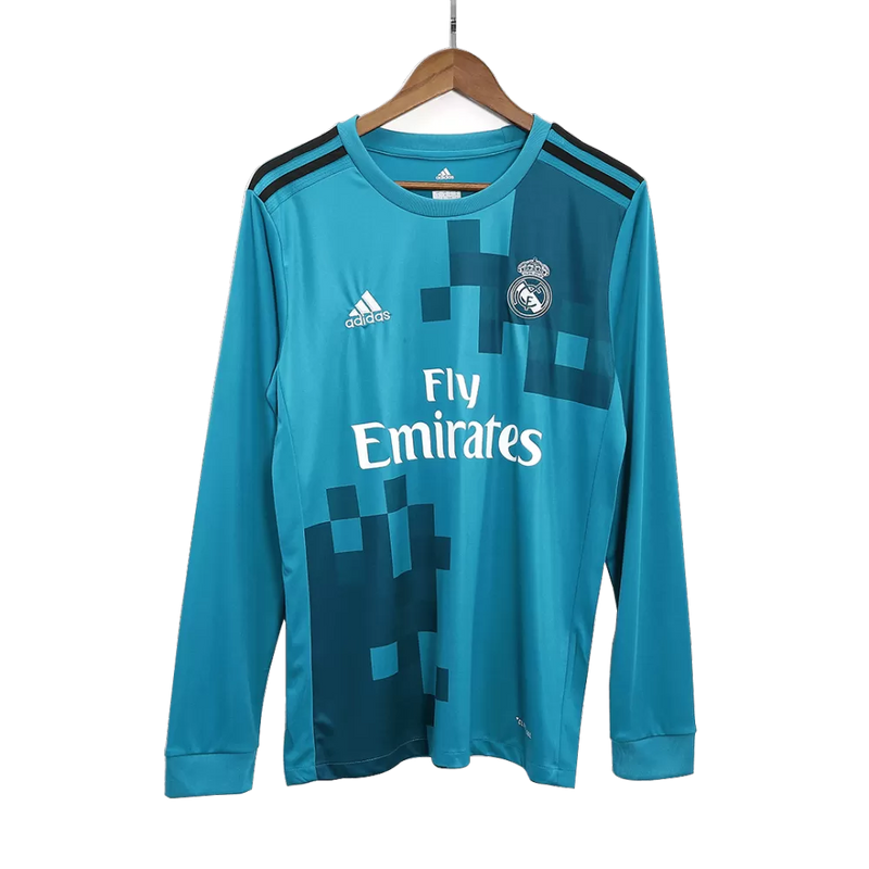 Real Madrid Langarm Drittetrikot 17/18 Herren Fan-Version (Retro)