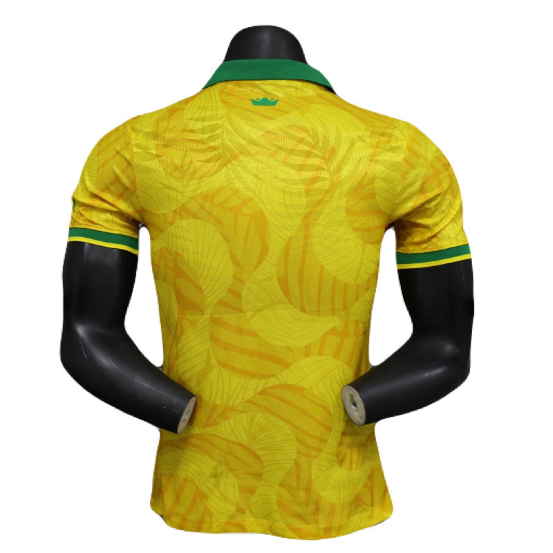 Brasilien Poloshirt Sonderedition 25/26 Herren Spieler-Version Gelb