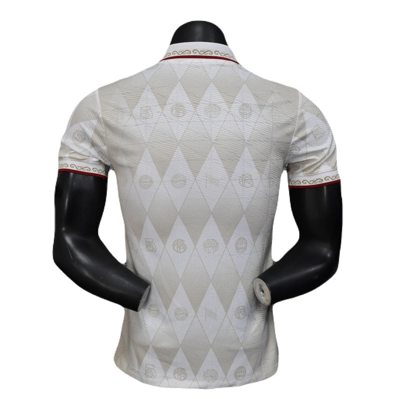 Bayern München Poloshirt Sonderedition 25/26 Herren Spieler-Version Weiß