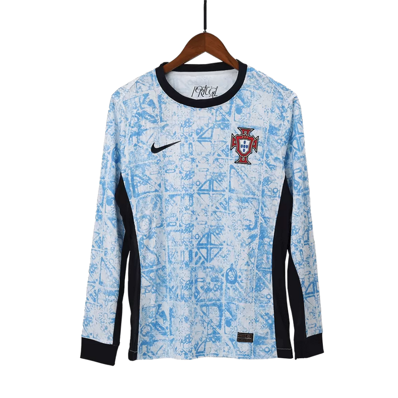 Portugal Langarm Auswärtstrikot 24/25 Herren Fantrikot