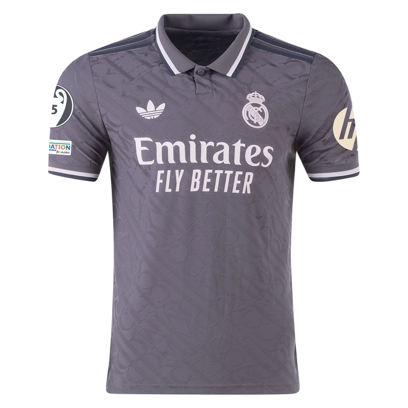 Real Madrid Drittetrikot mit Patches 24/25 Herren Fan-Version