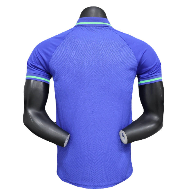 Poloshirt Brasilien Sonderedition 25/26 Herren Spieler-Version Blau
