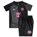 Kinder-Set Inter Miami Auswärtstrikot 25/26 Schwarz