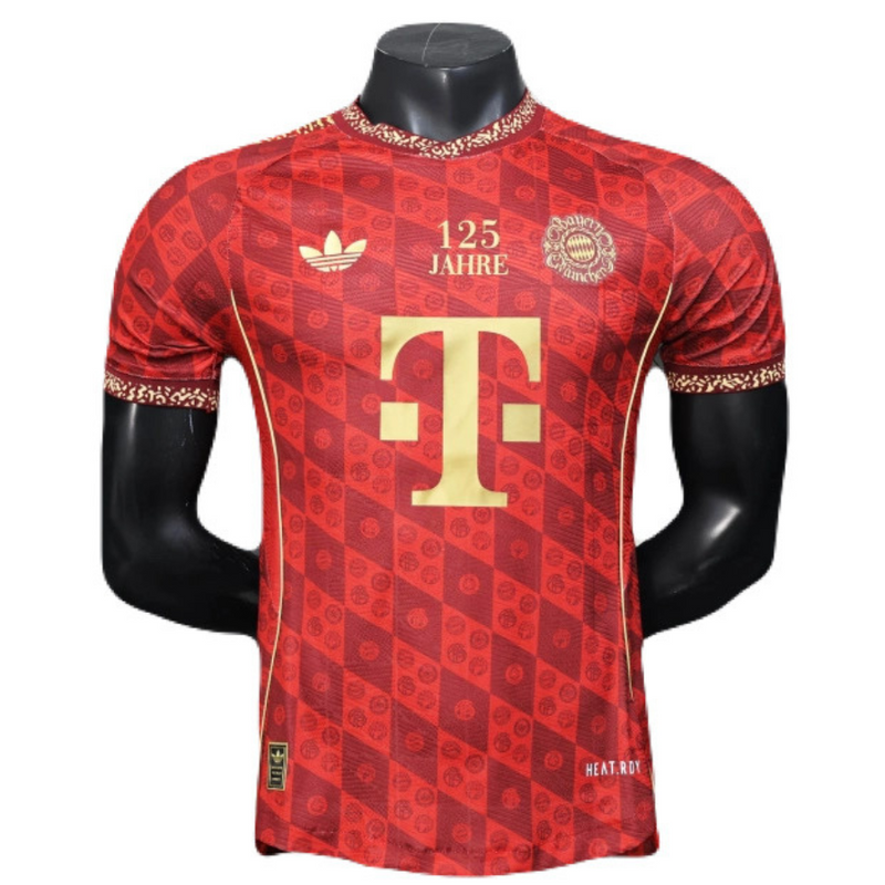 Bayern München 125 Jahre Trikot 25/26 Herren Spieler-Version Rot