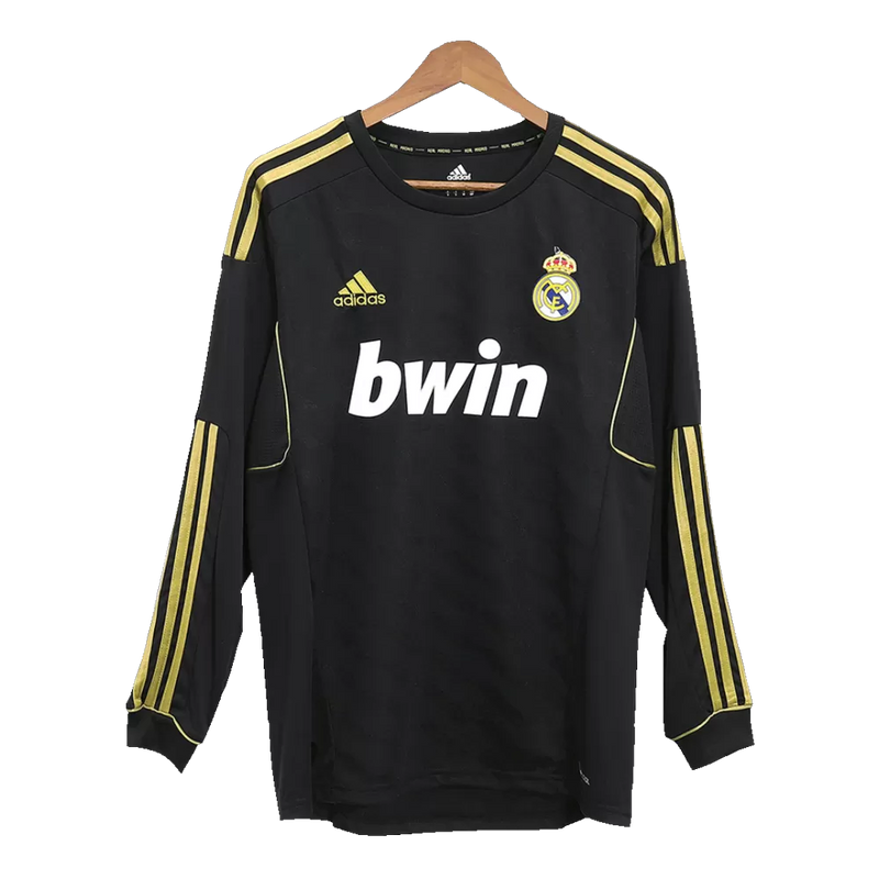 Real Madrid Langarm Zweittrikot 11/12 Herren Fan-Version (Retro)