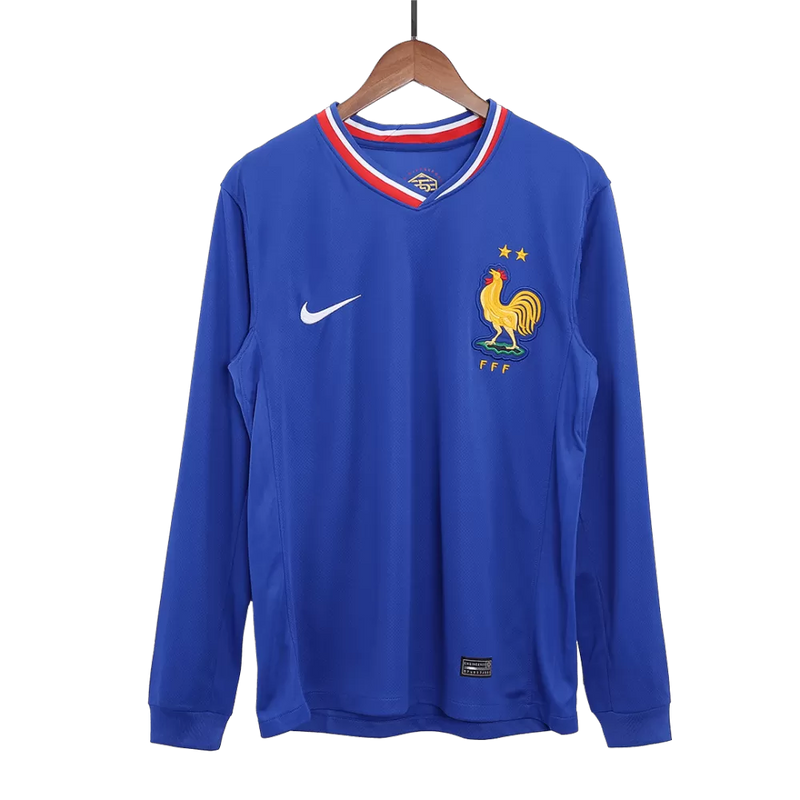 Herren Frankreich Heimtrikot 24/25 Fantrikot Langarm