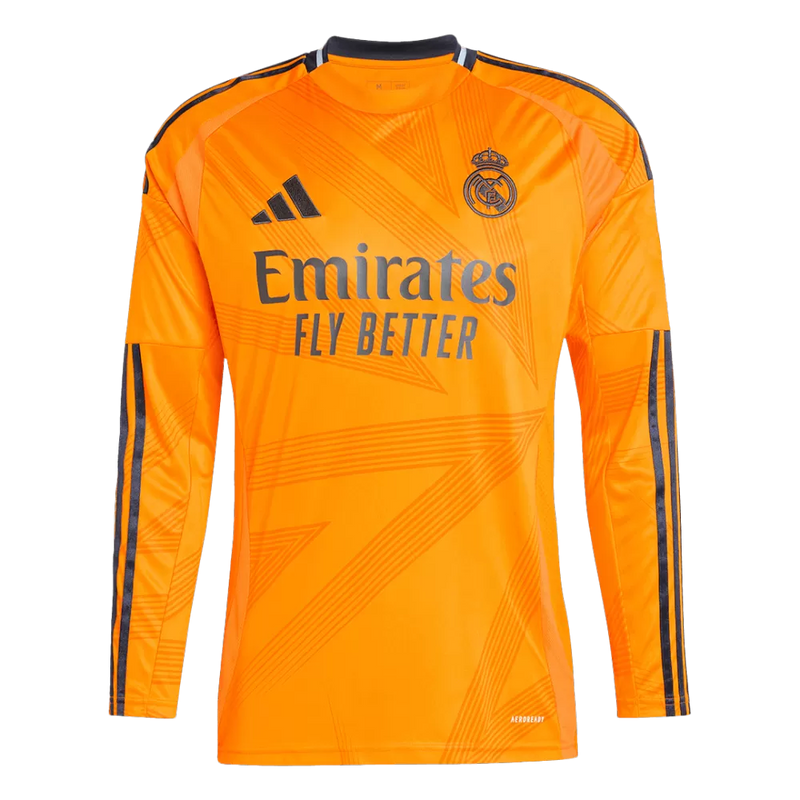 Real Madrid Langarm Zweittrikot 24/25 Herren Fan-Version