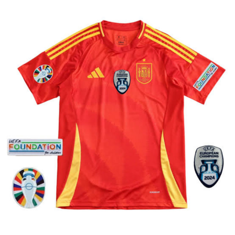 Spanien Heimtrikot mit Patches 24/25 Herren Fan-Version