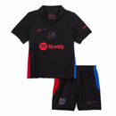 Kinder-Set Barcelona Auswärtstrikot 24/25 Schwarz