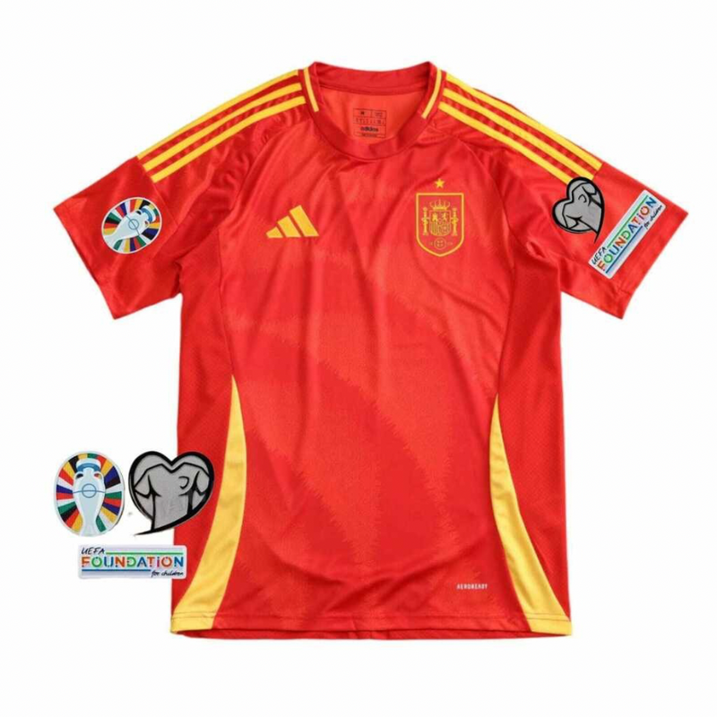 Spanien Heimtrikot mit Patches 24/25 Herren Fan-Version
