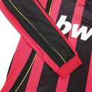 AC Milan Langarm Heimtrikot 06/07 Herren Fan-Version Rot und Schwarz (Retro)