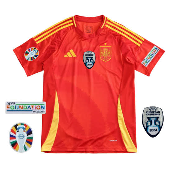Spanien Heimtrikot mit Patches 24/25 Herren Fan-Version