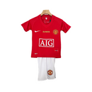 CAMISETA MANCHESTER UNITED I ESPECIAL FINAL CHAMPHIONS LEAGUE 07/08 CONJUNTO INFANTIL (RETRO) - TIENDA DEL JUGADOR