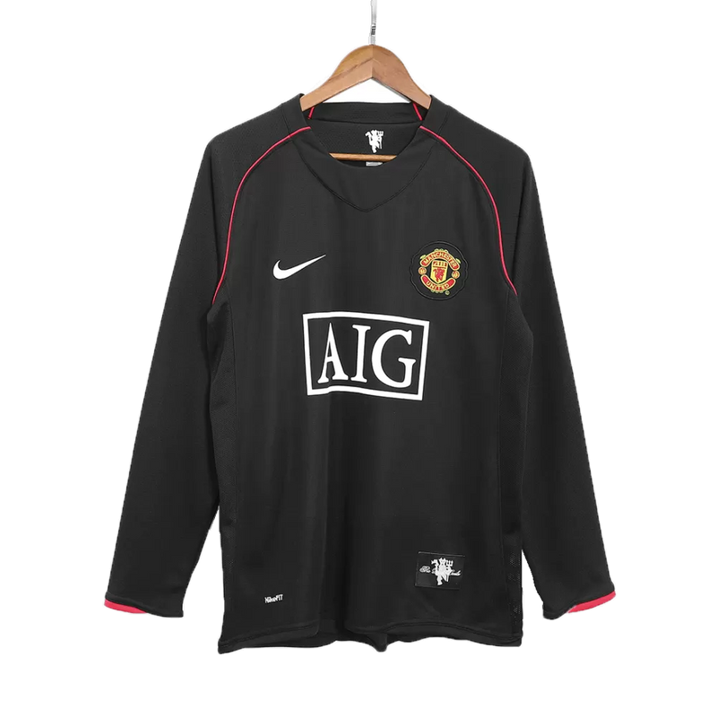 Manchester United Langarm Auswärtstrikot 07/08 Herren Fan-Version (Retro)