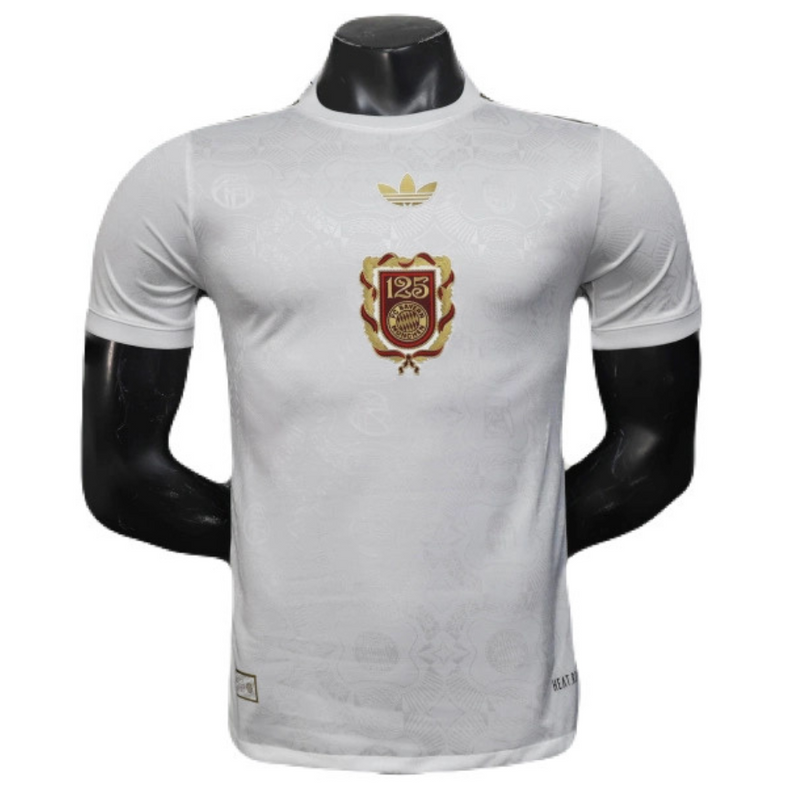 Bayern München 125 Jahre Trikot 25/26 Herren Spieler-Version Weiß
