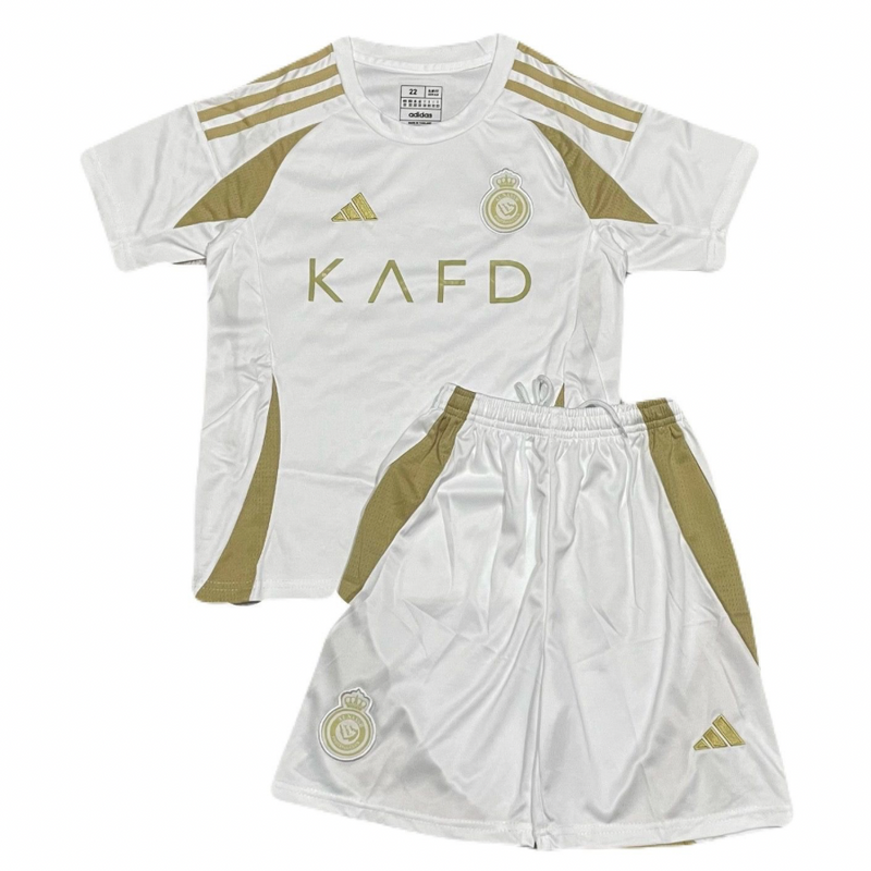 Kinder-Set Al-Nassr Drittetrikot 24/25 Weiß