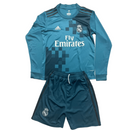 Kinder-Set Real Madrid Drittetrikot Langarm 17/18 (Retro)