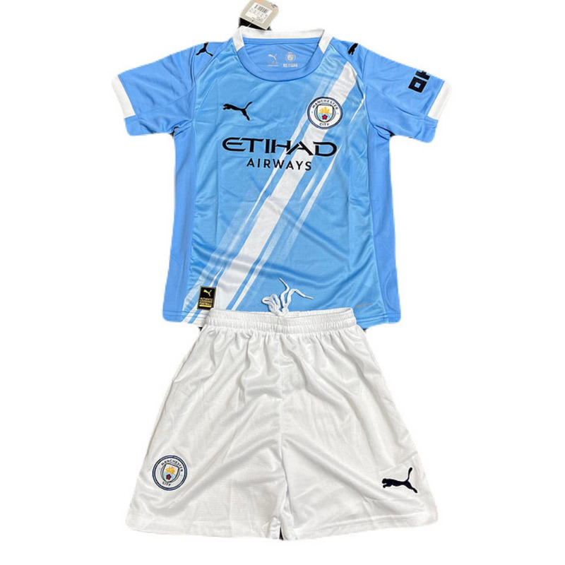 Kinder-Set Manchester City Heimtrikot 25/26