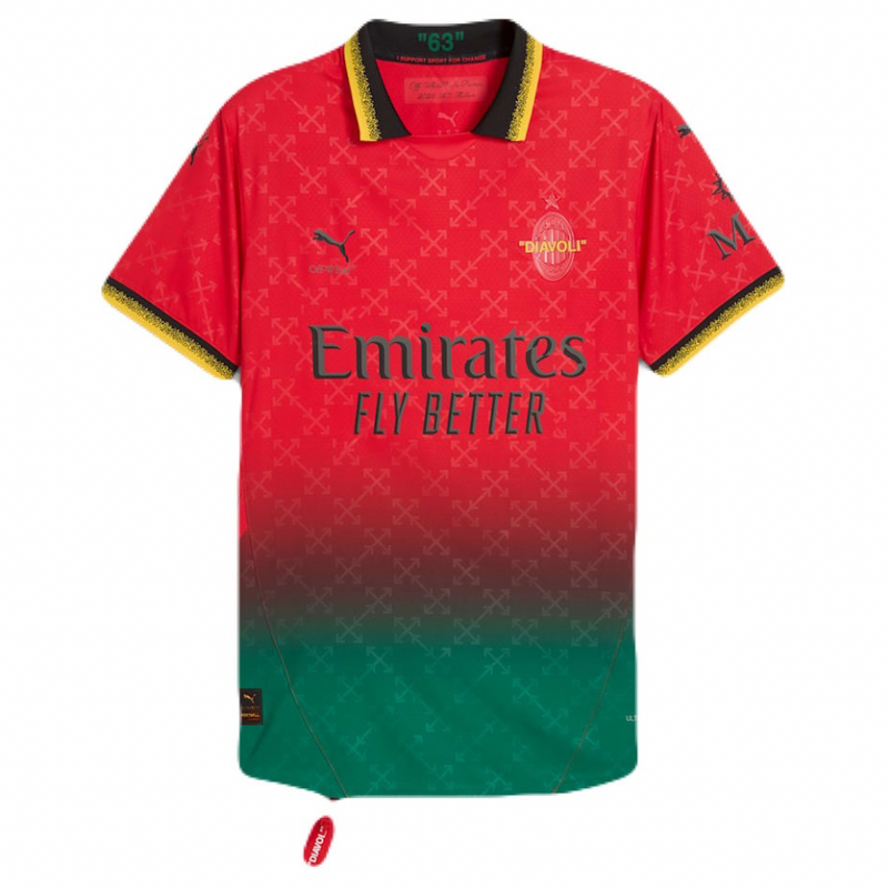 AC Milan Limitierte Edition Off-White 25/26 Herren Fan-Version