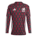 Herren Mexiko Auswärtstrikot 24/25 Langarm Fantrikot