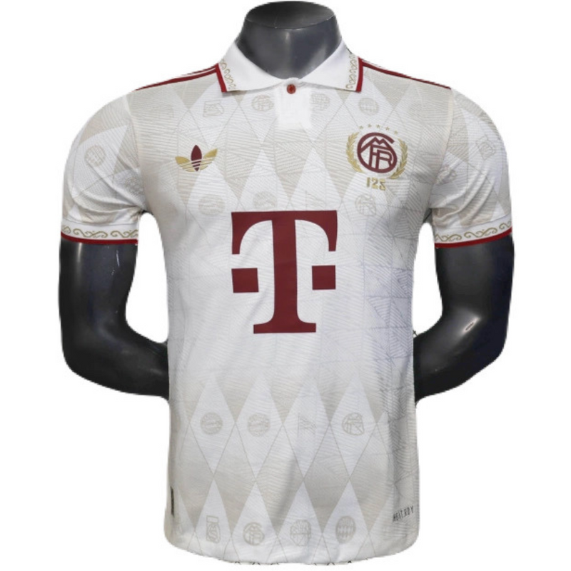 Bayern München Poloshirt Sonderedition 25/26 Herren Spieler-Version Weiß
