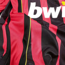AC Milan Langarm Heimtrikot 06/07 Herren Fan-Version Rot und Schwarz (Retro)