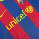 Barcelona Heimtrikot 10/11 Herren Fan-Version Blau und Granat (Retro)